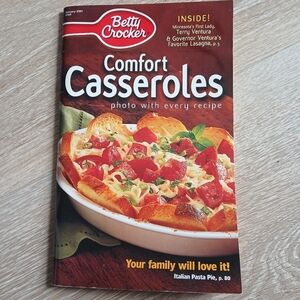 Betty Crocker Comfort Casseroles Cookbook Magazine 2001 Winter Holidays